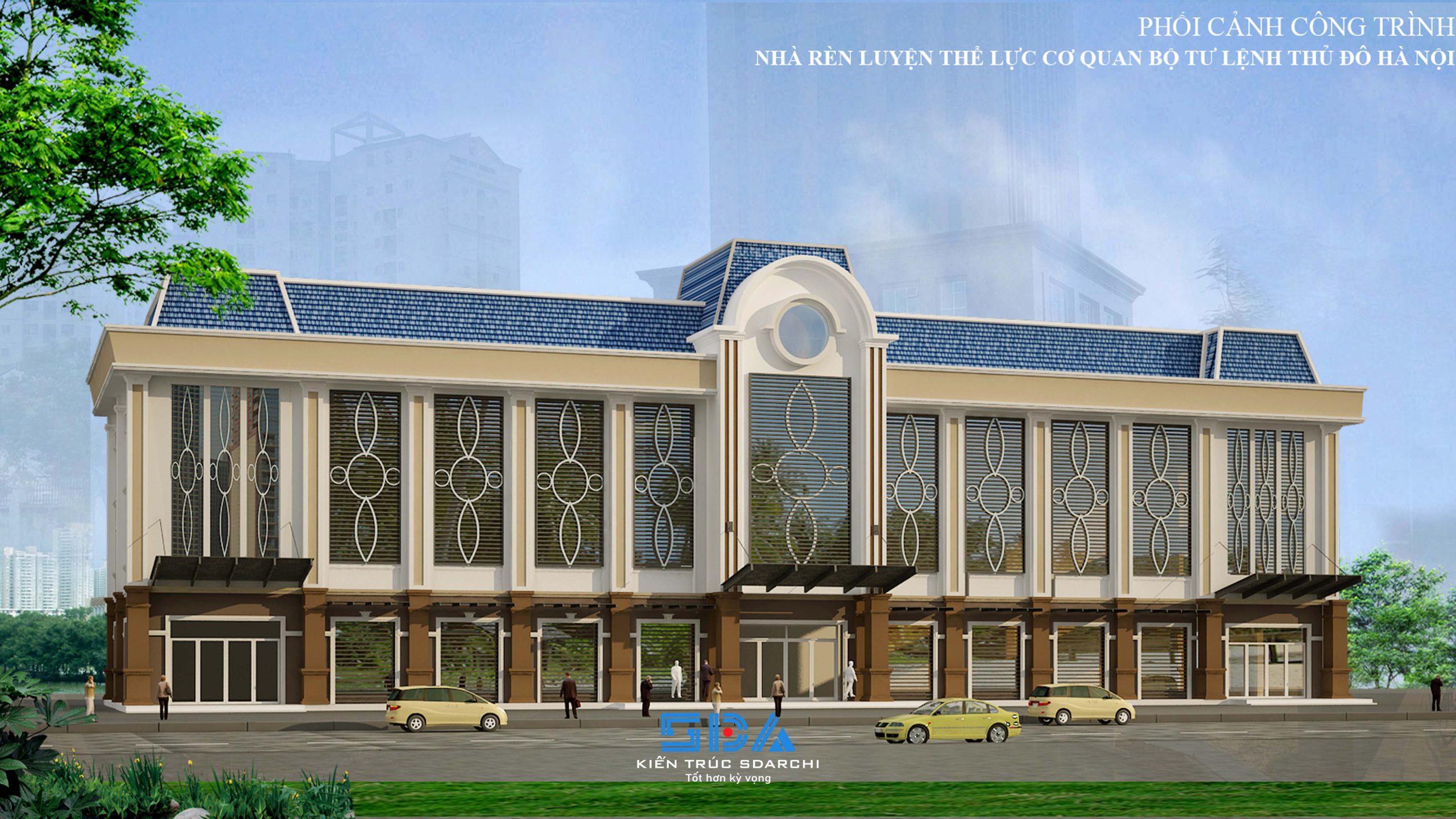 NHÀ RÈN LUYỆN THỂ LỰC - BTLTĐ HÀ NỘI - Kiến Trúc SDarchi